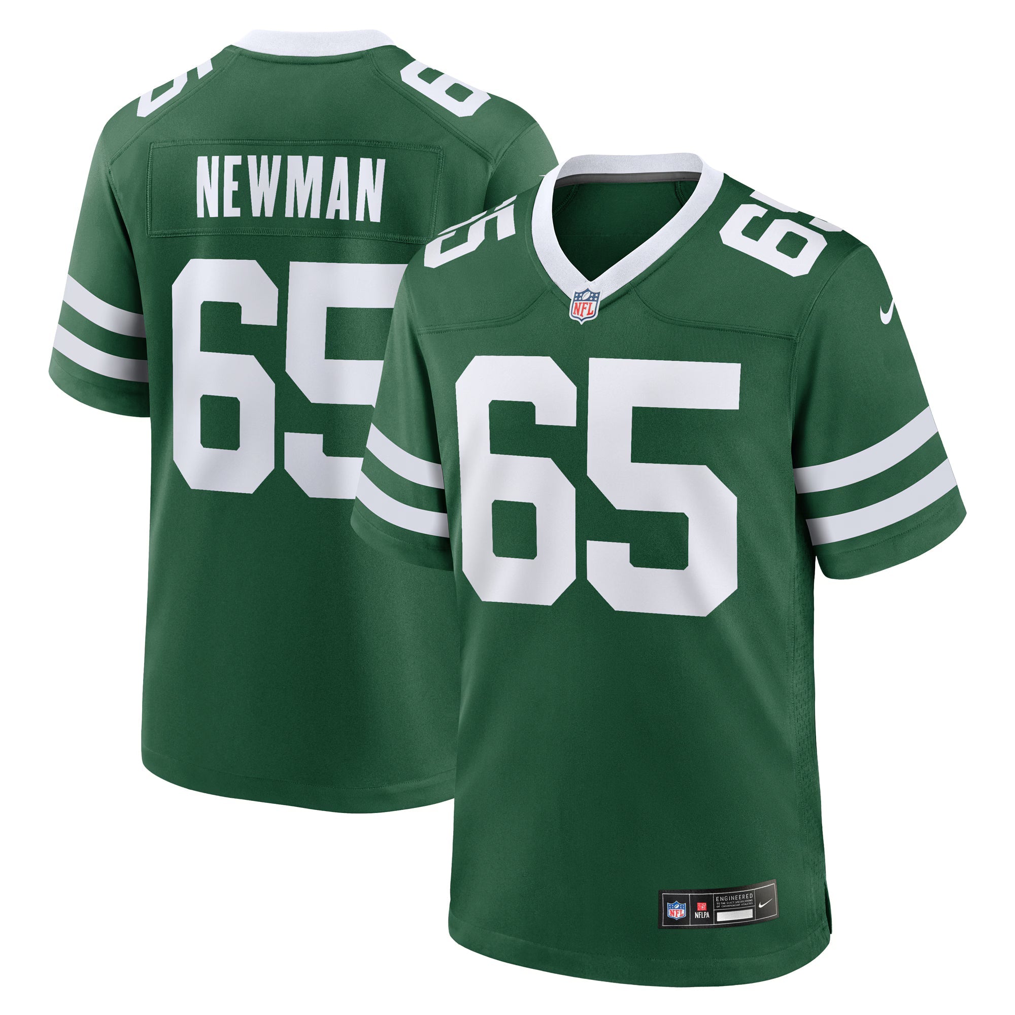 New York Jets Xavier Newman Legacy Green Team Game Jersey