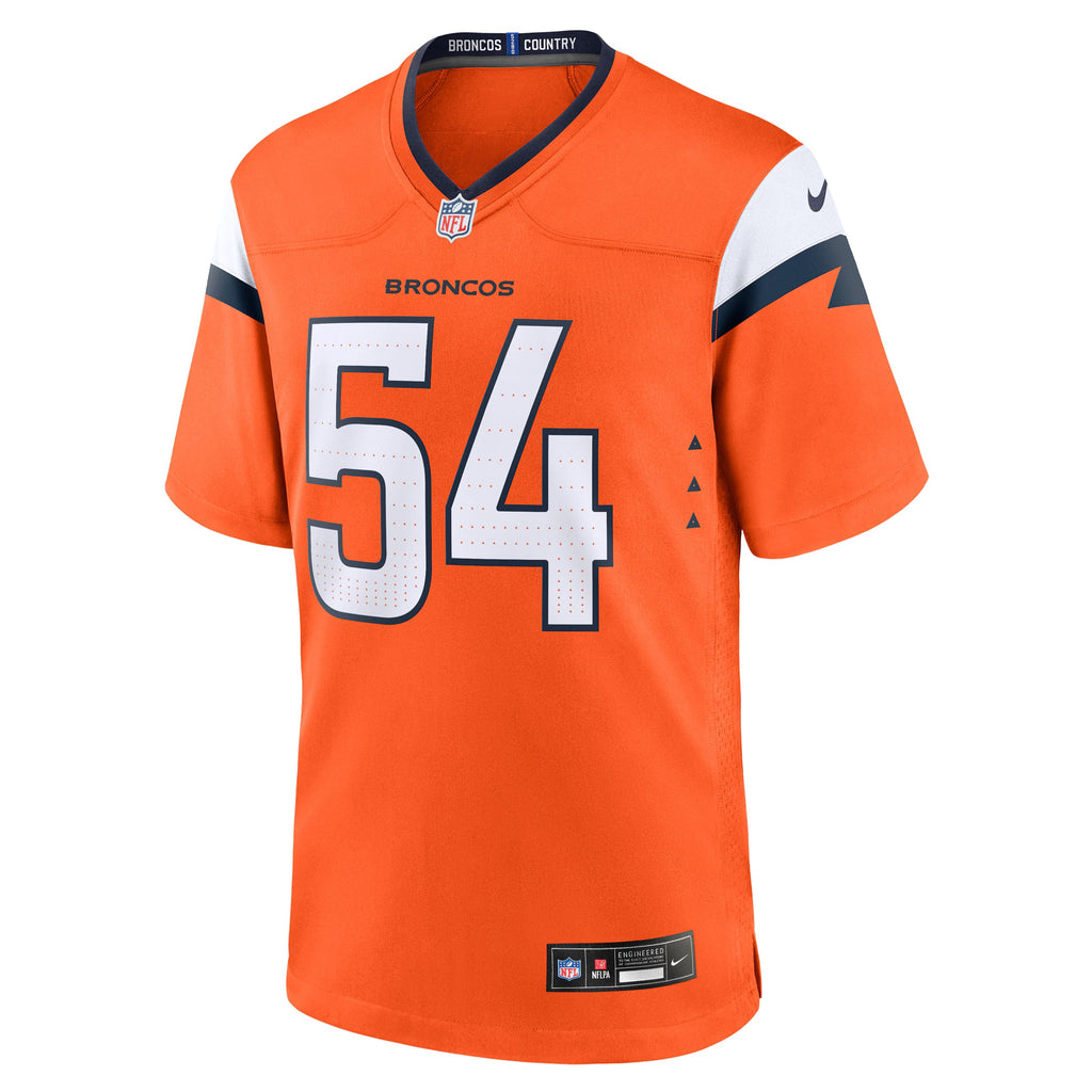 Denver Broncos Alex Forsyth Orange Team Game Jersey