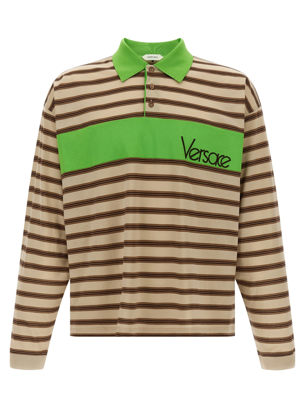 Versace Men Intarsia Polo Shirt