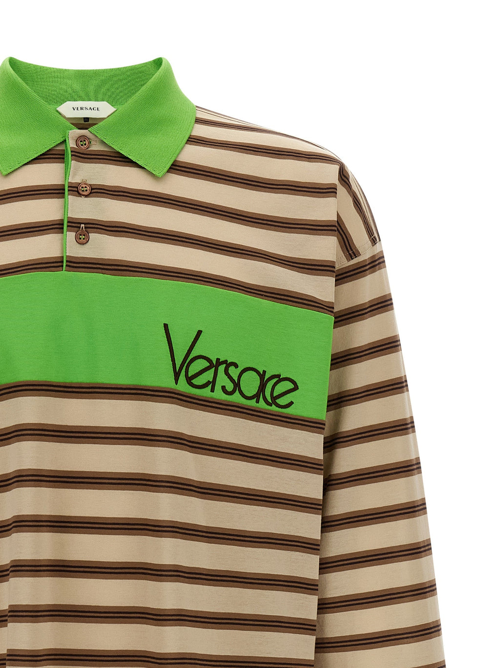 Versace Men Intarsia Polo Shirt