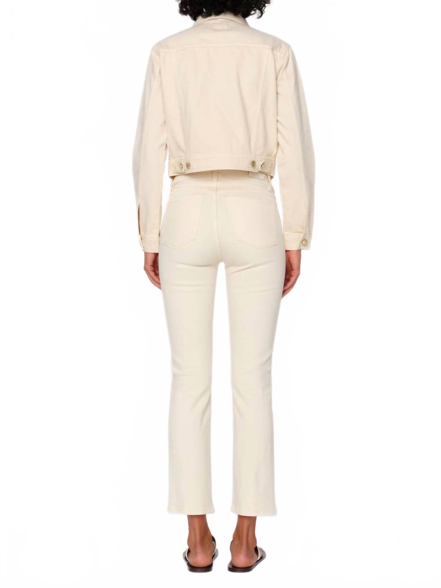Mara Straight Mid Rise Instasculpt Anke Jeans In Ecru
