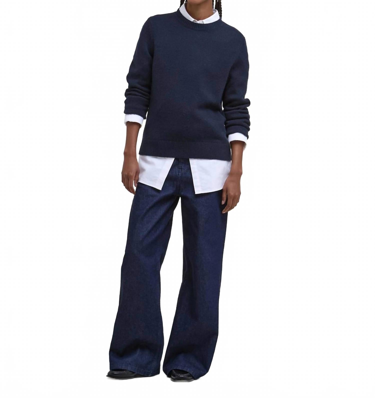 Woodhouse Knitted Jumper In Navy