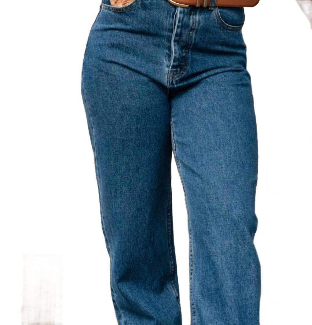 Chessy Straight Leg Jeans In Blue
