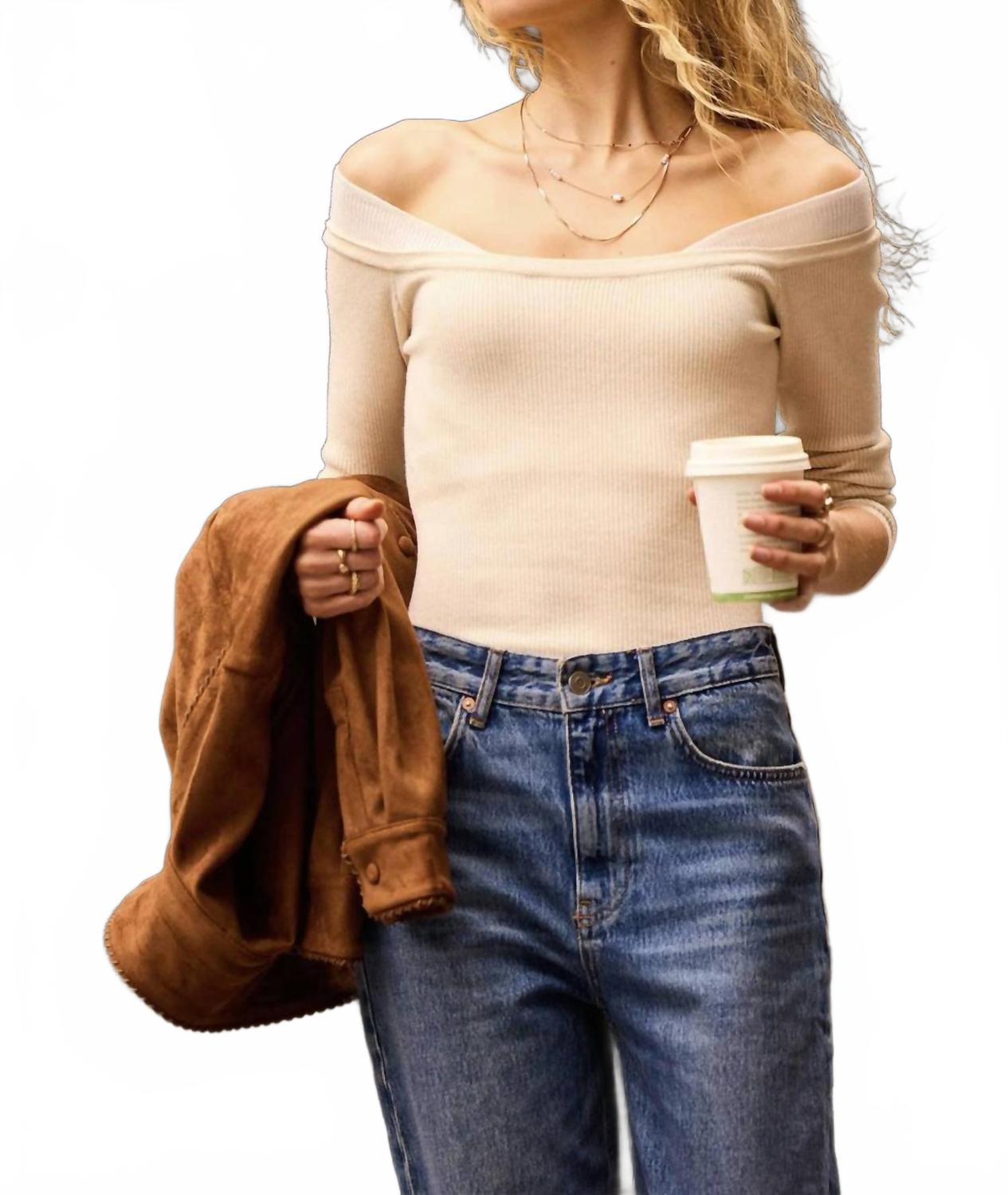 Salima Top In Bisque