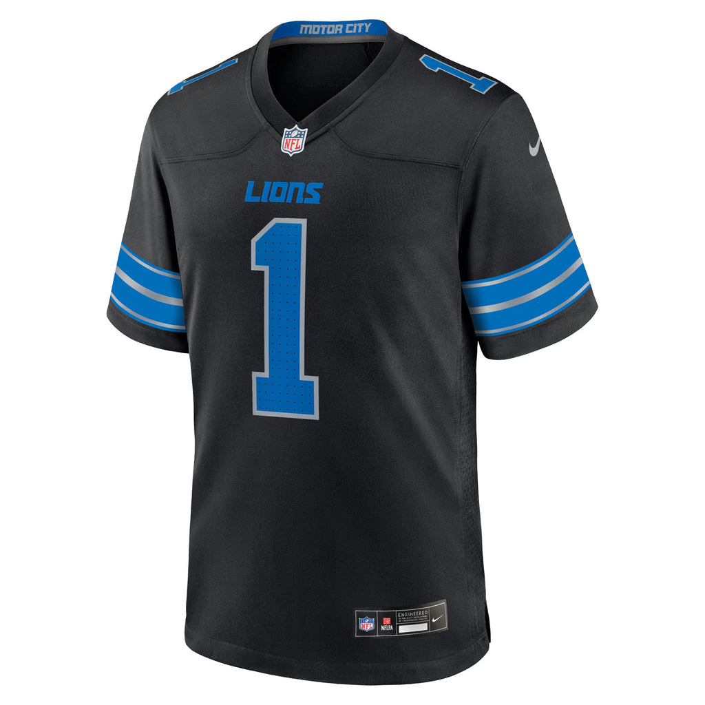 Detroit Lions Jameson Williams Black Alternate Game Player Jersey