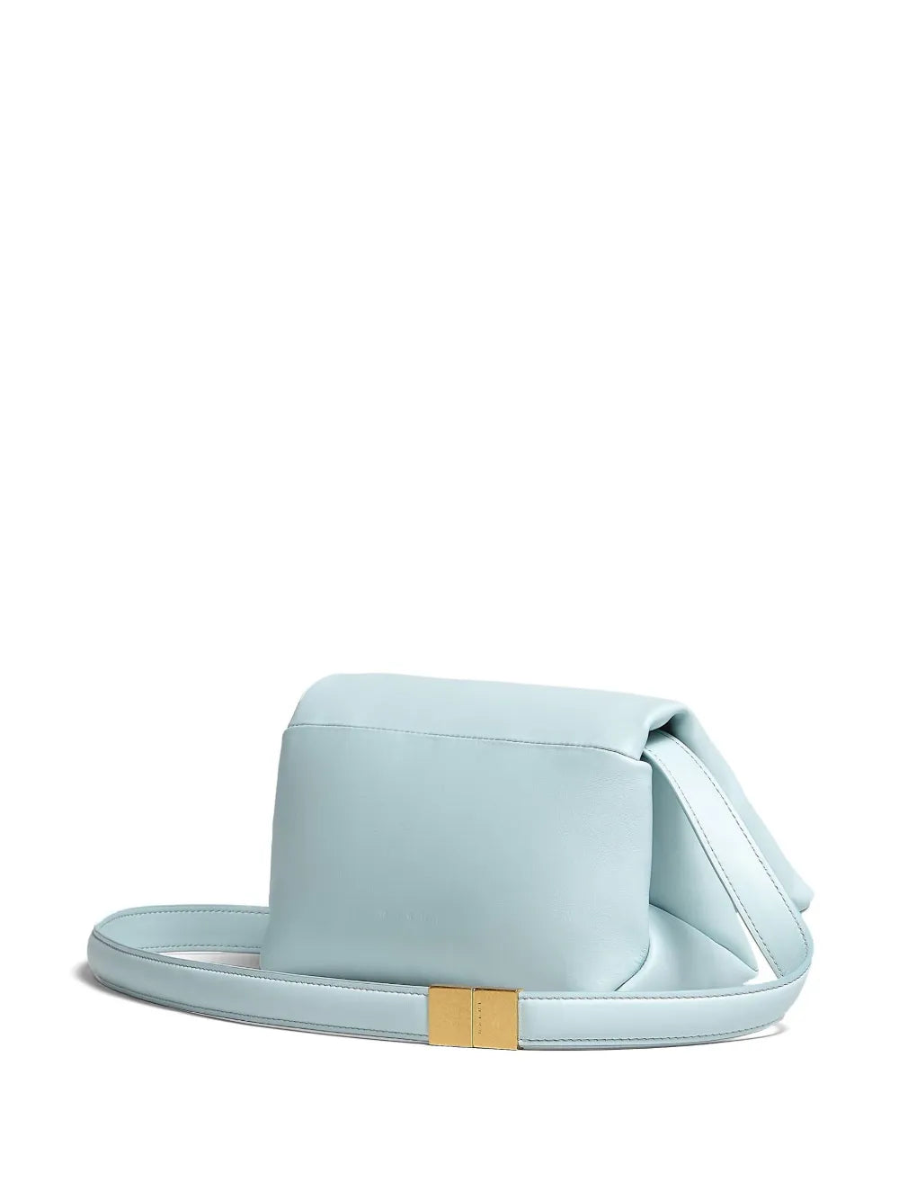 Marni Prisma Puffball Small Leather Shoulder Bag - Sky Blue