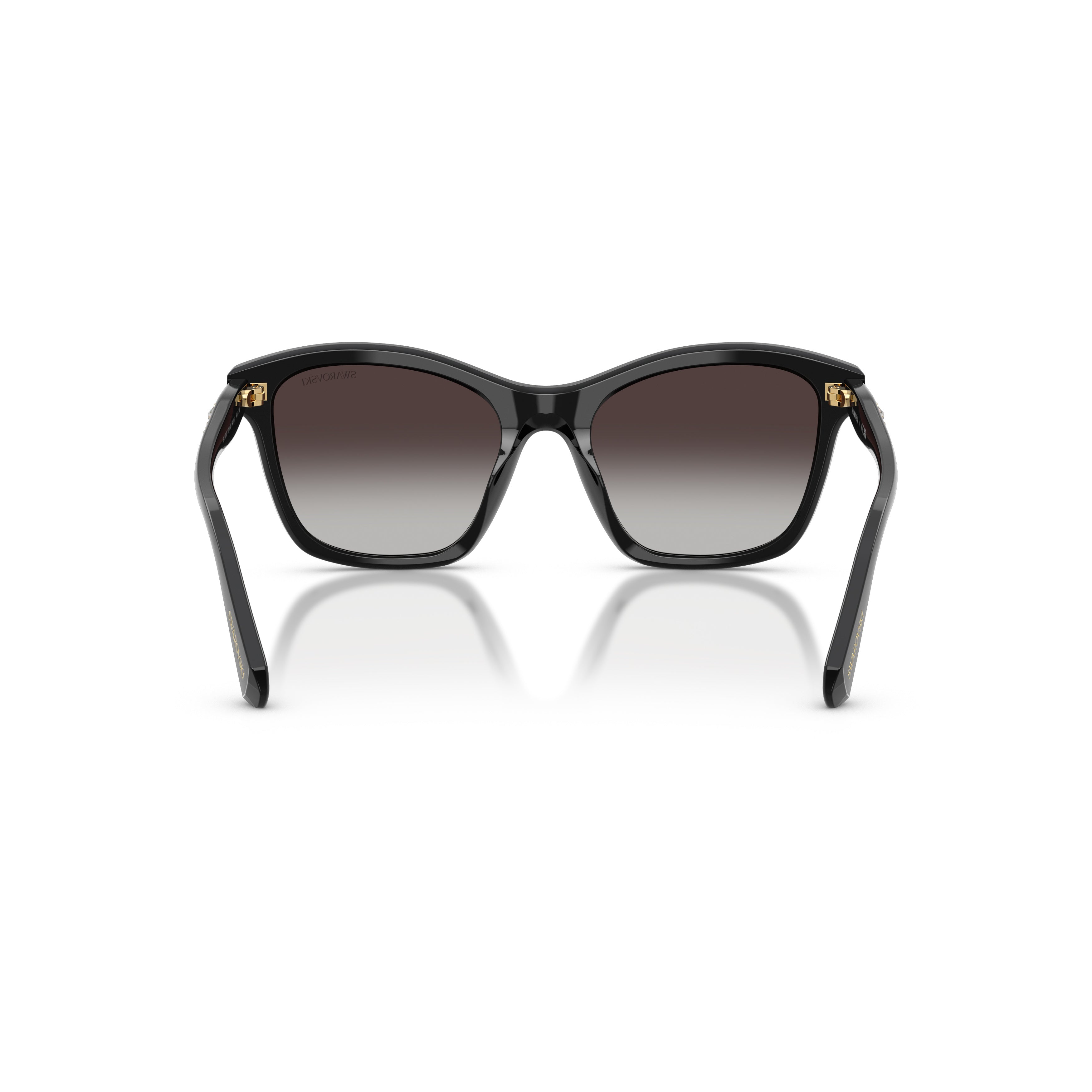 0Sk6063 Bold Square Frame Sunglasses with Crystal Embellishments