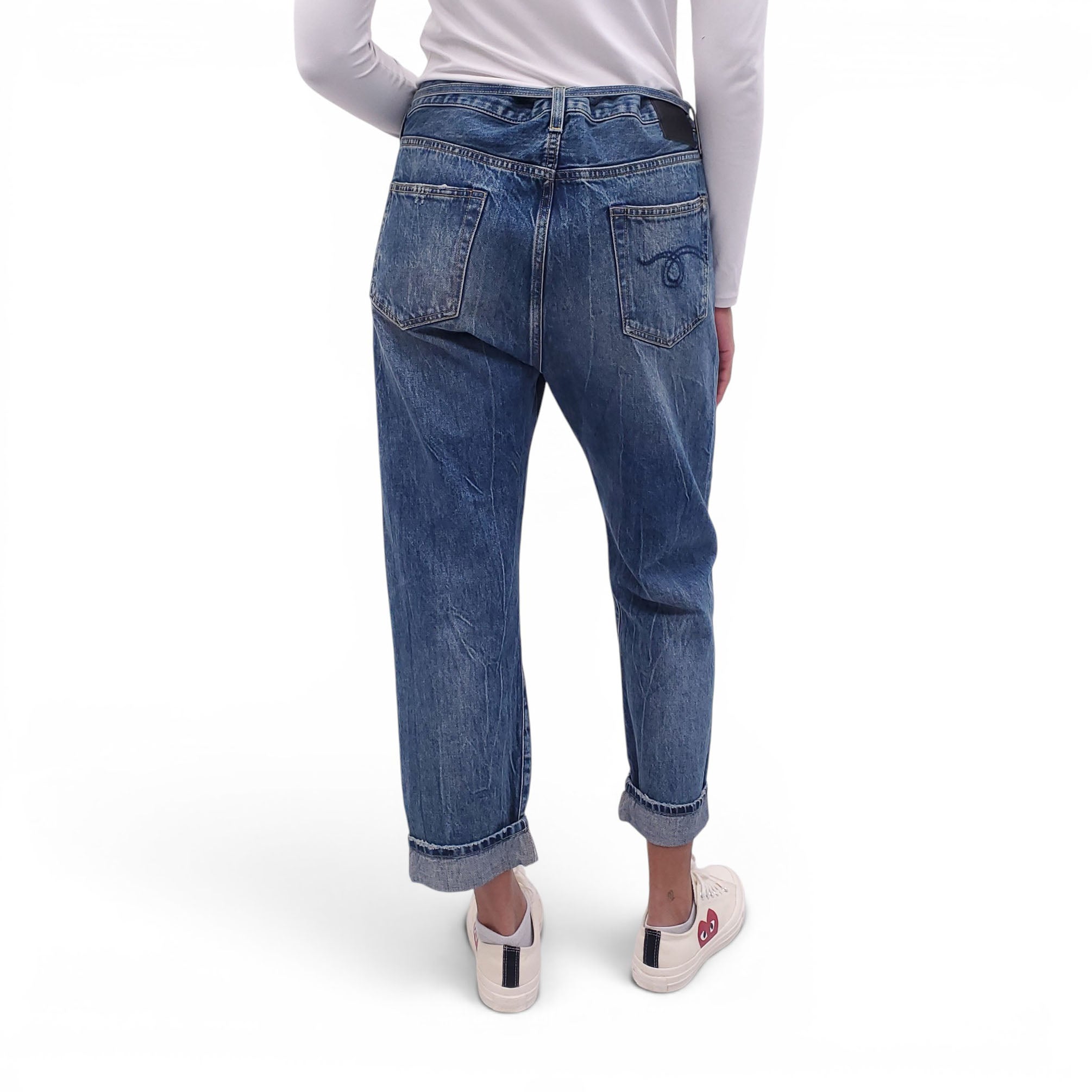 R13 'PAPERBAG HAYDEN' JEANS - SIZE 30