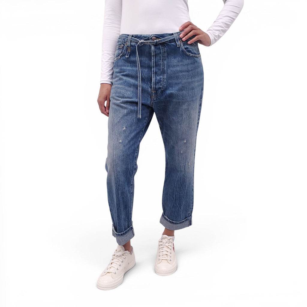 R13 'PAPERBAG HAYDEN' JEANS - SIZE 30