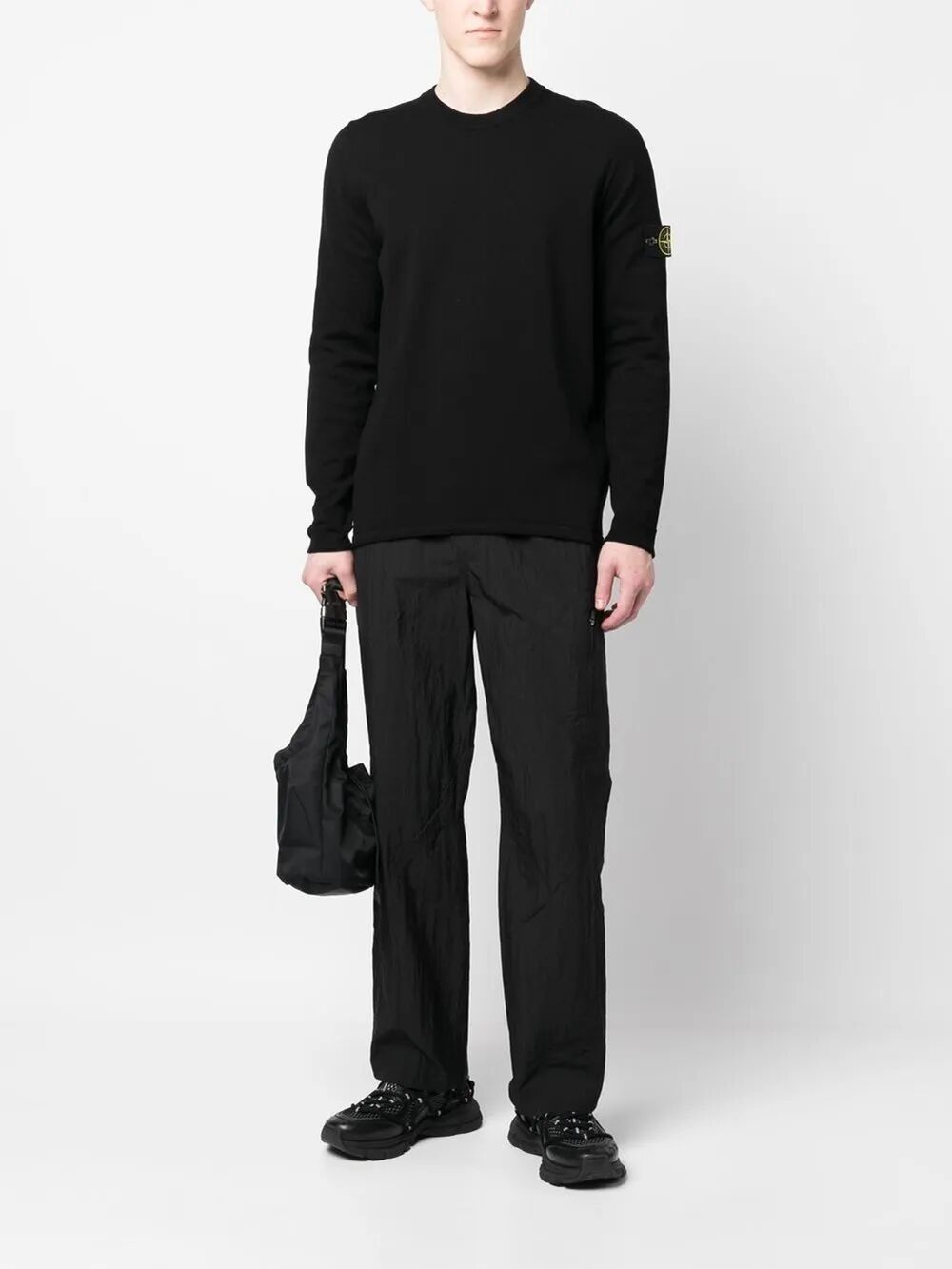 Stone Island Men Lightweight Cotton Crewneck Jumper