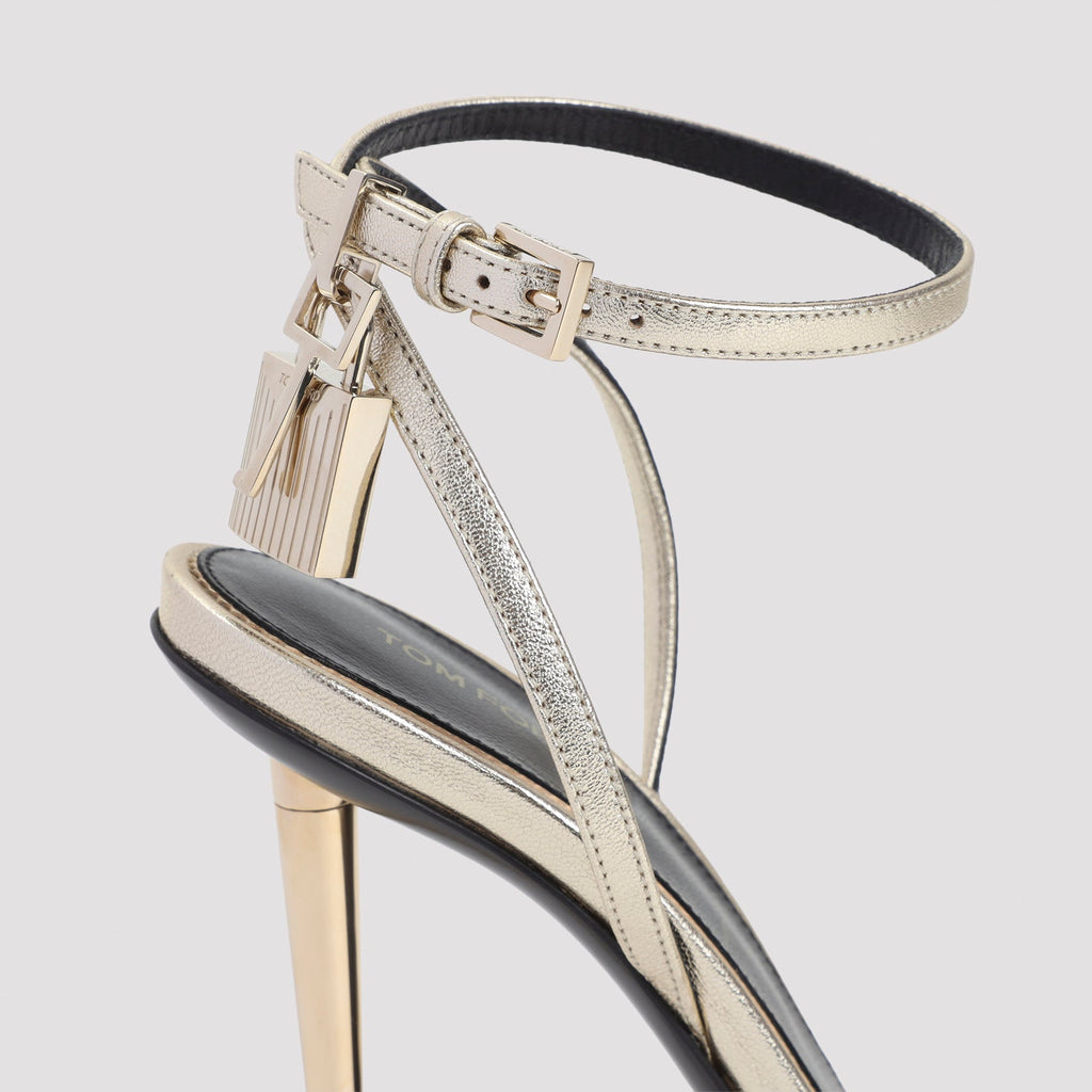 Tom Ford Nappa Pointed Naked Sandals Women