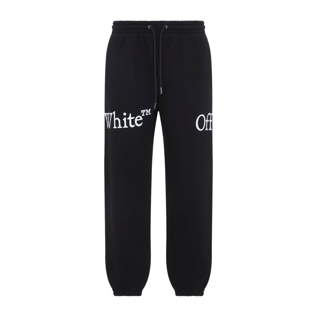 Off-White Bookish Scarf Cuffed Sweatpants Men
