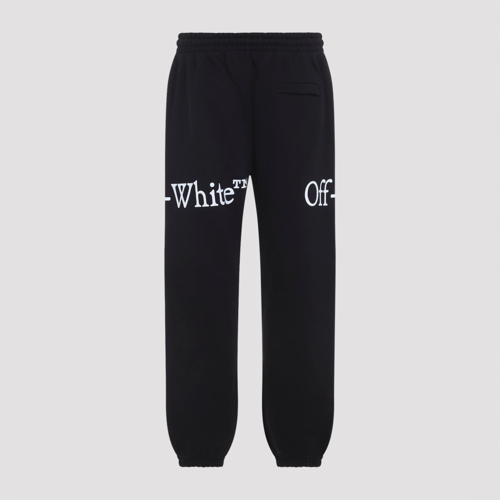 Off-White Bookish Scarf Cuffed Sweatpants Men