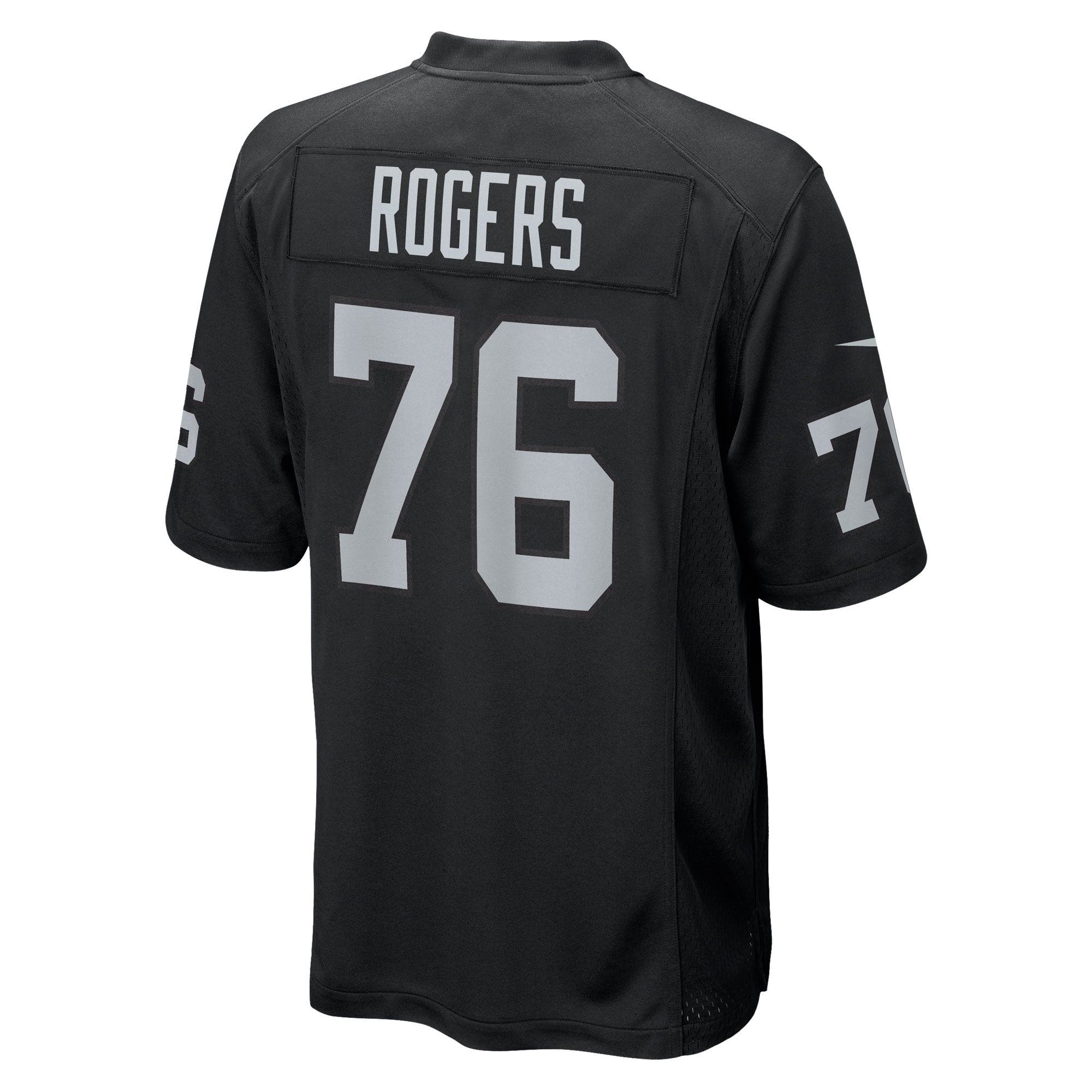 Las Vegas Raiders Caleb Rogers Black Team Game Jersey