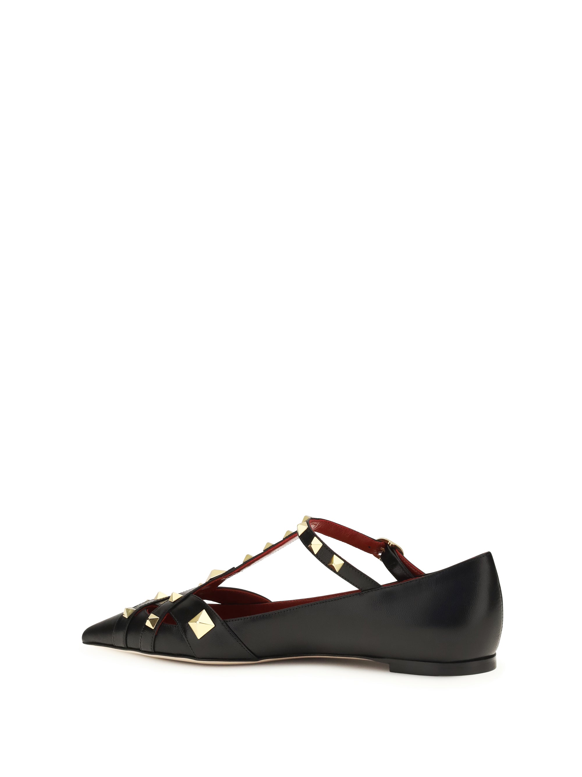 Valentino Garavani Women Studdy Ballerinas In Kidskin