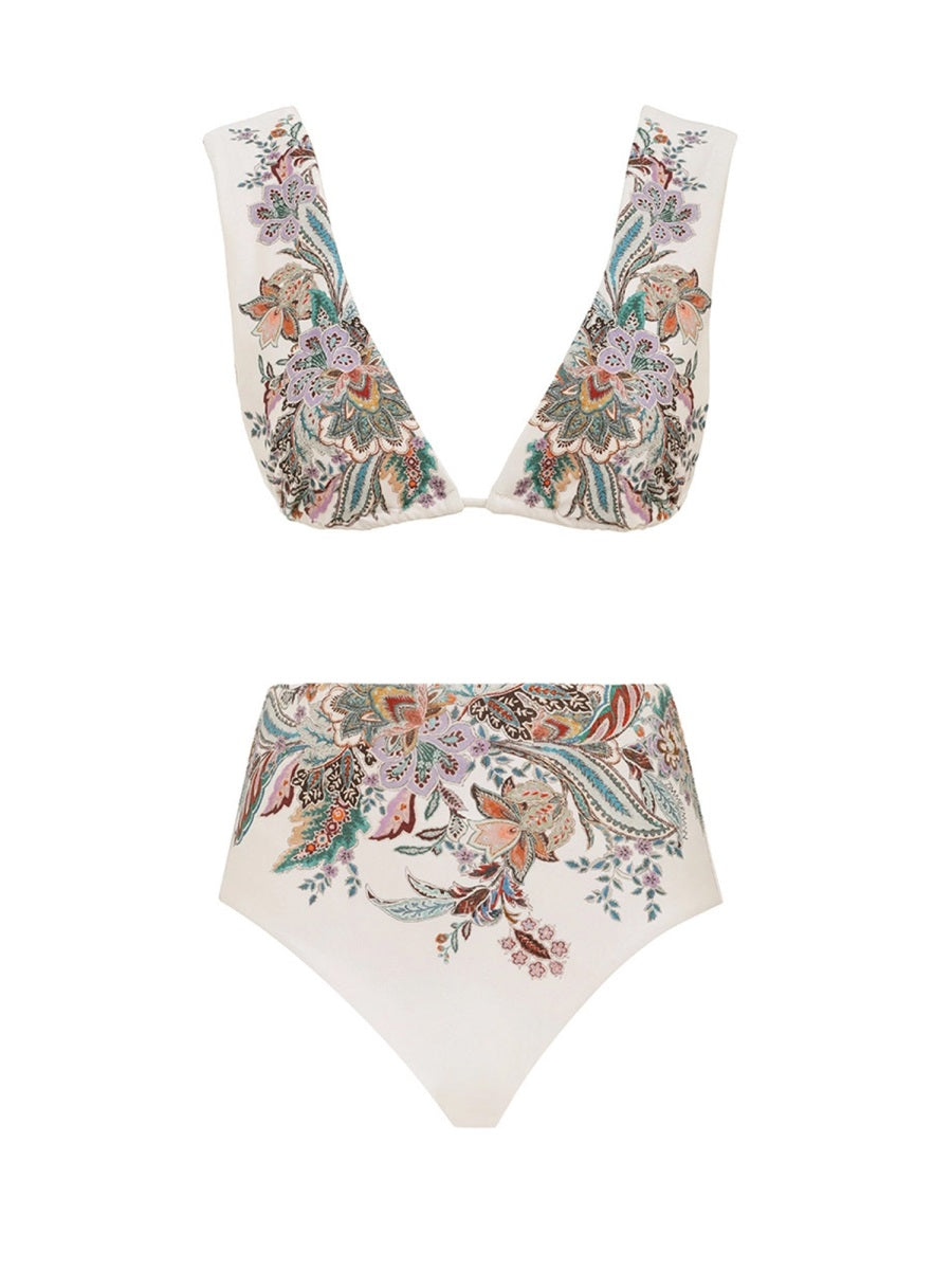 Zimmermann Women "Rhiannon" Wide Strap Bikini Swimsuit