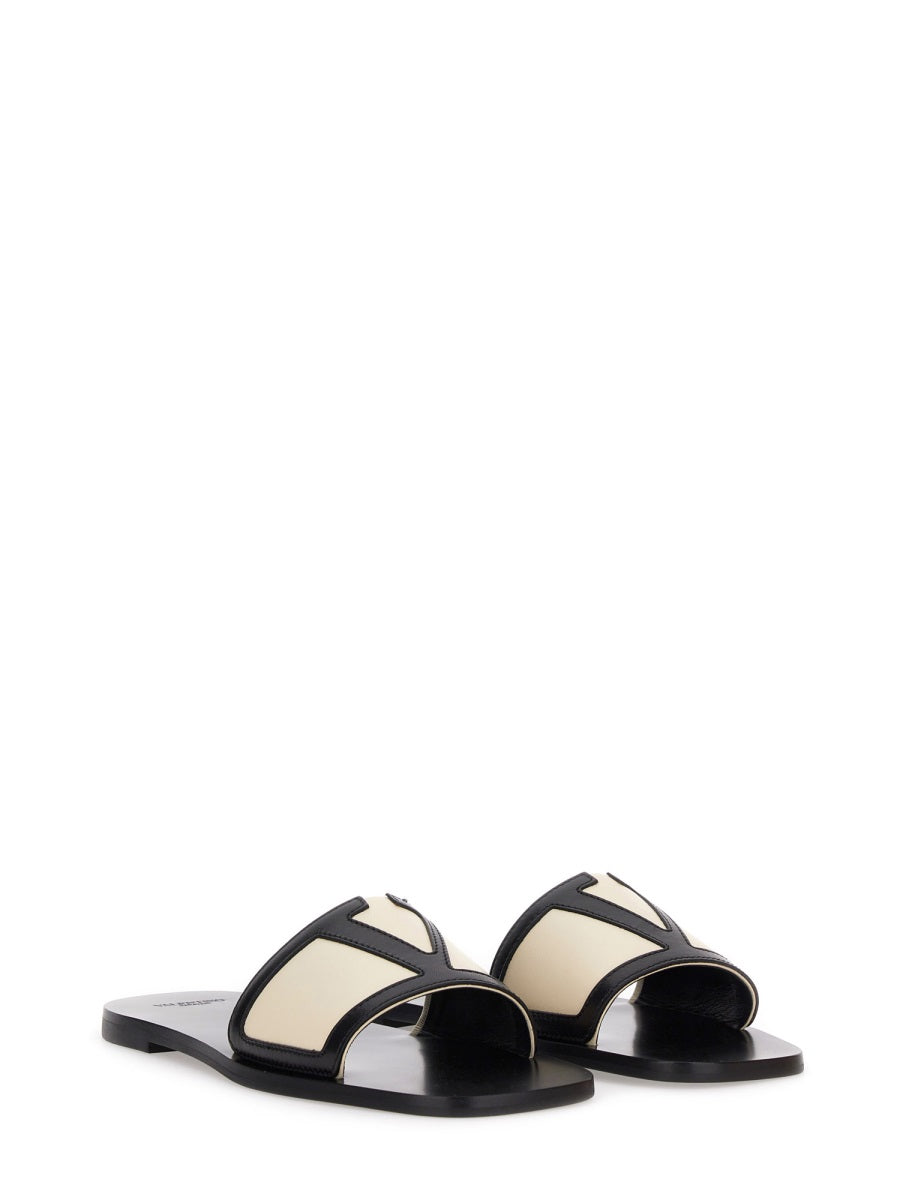 Valentino Garavani Women Viva Superstar Slide Sandal In Nappa Leather