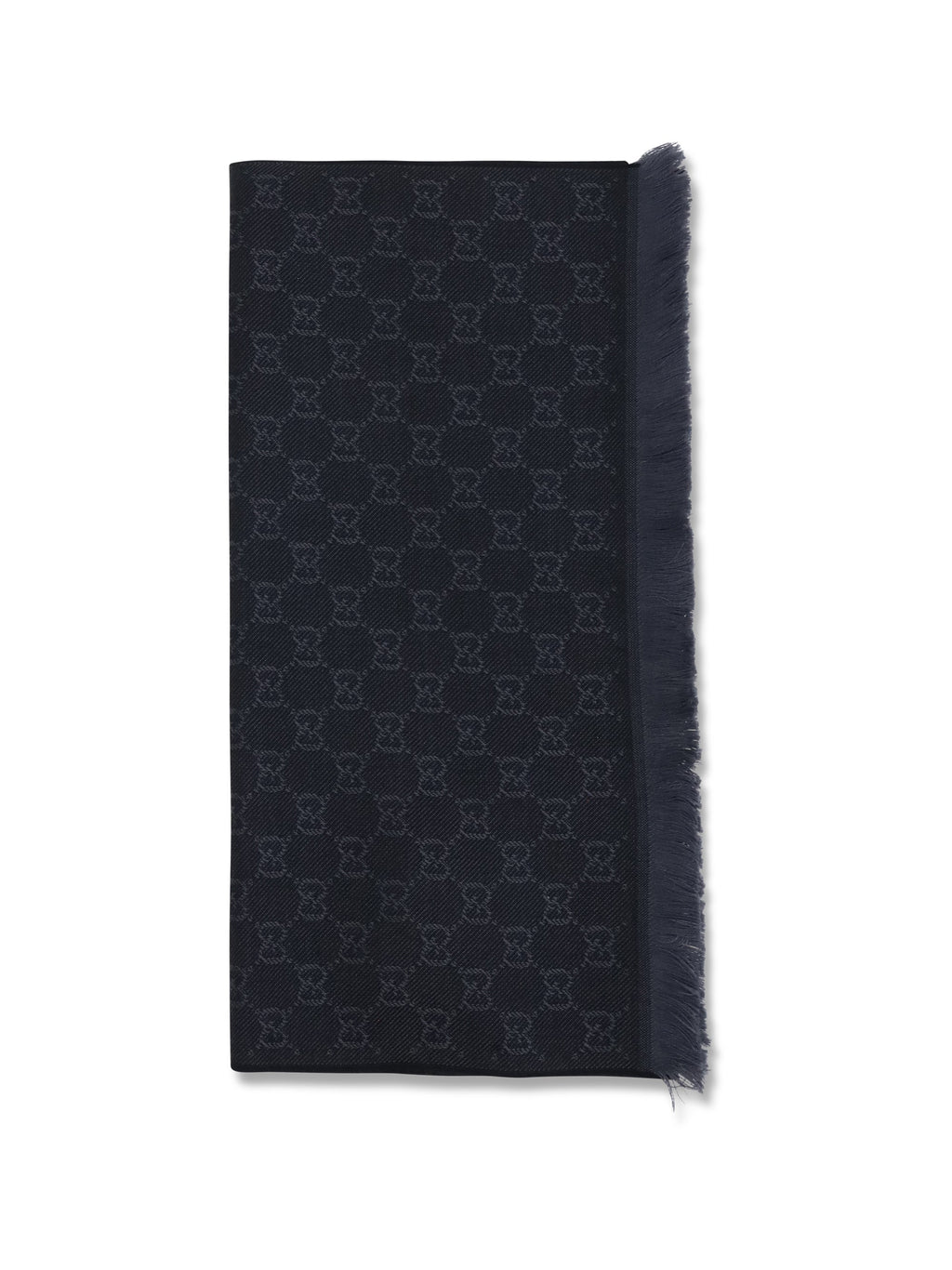 Gucci Women Gg Supreme Embroidered Wool Scarf