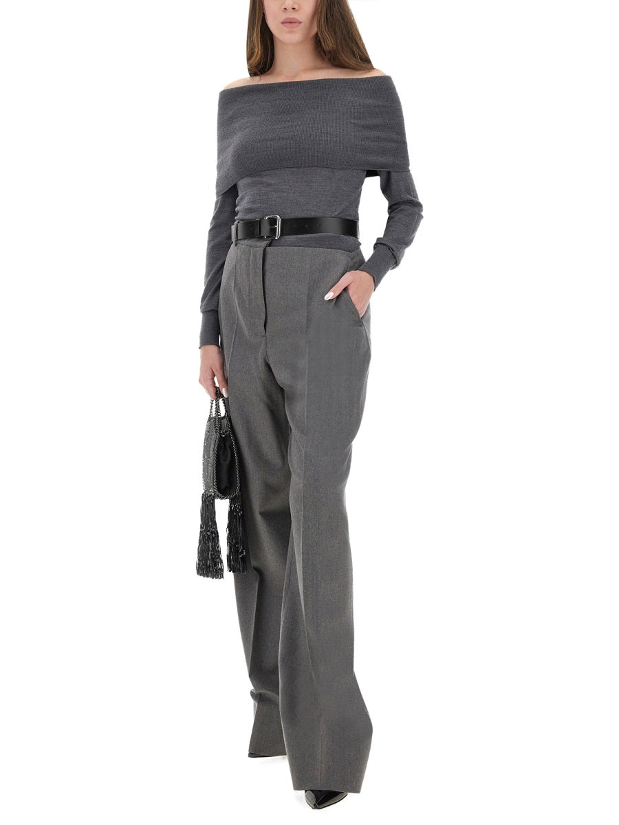 Stella Mccartney Women Flannel Pants With Belt