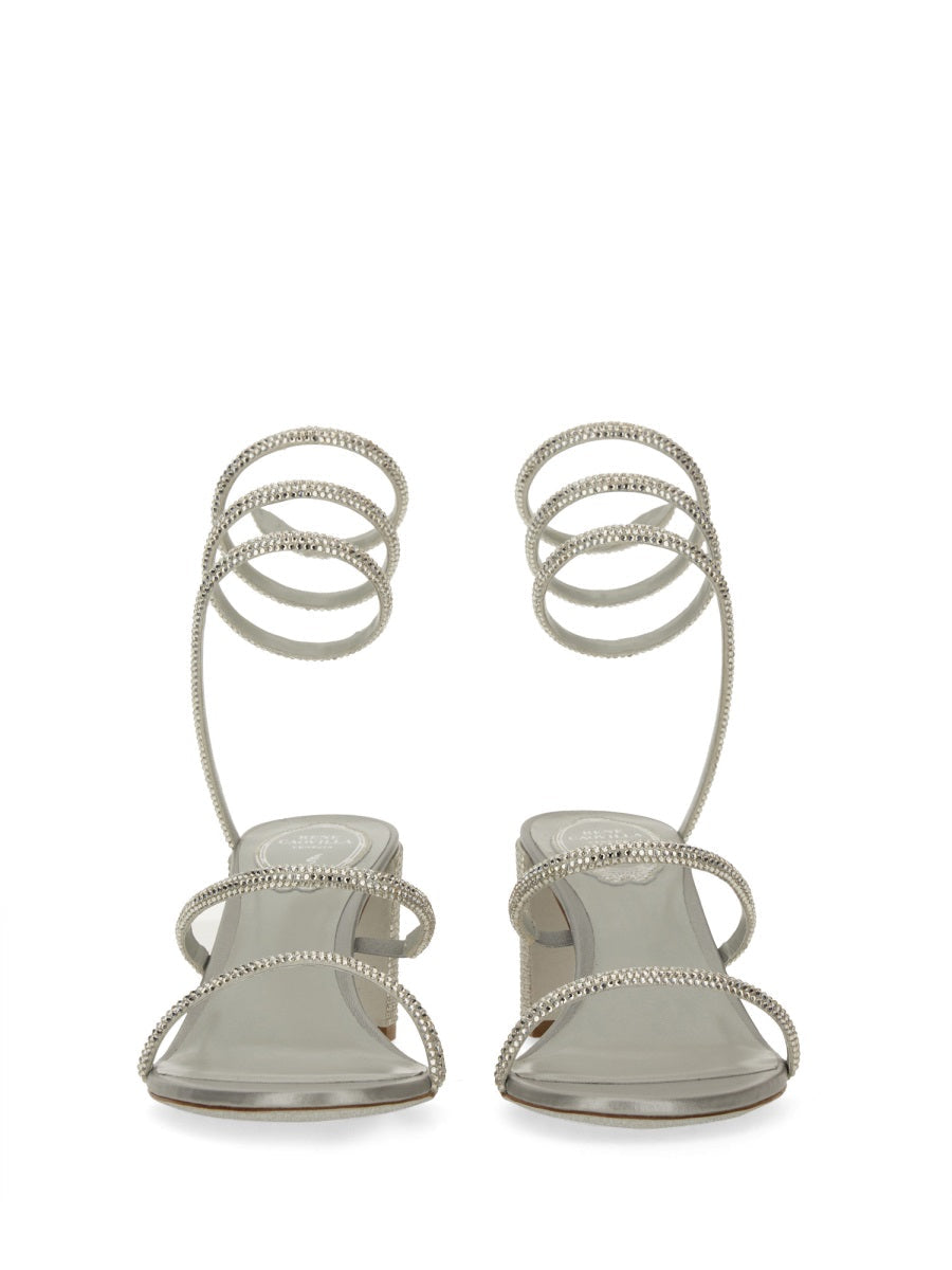 Rene Caovilla Women "Cleo" Sandal With Crystals