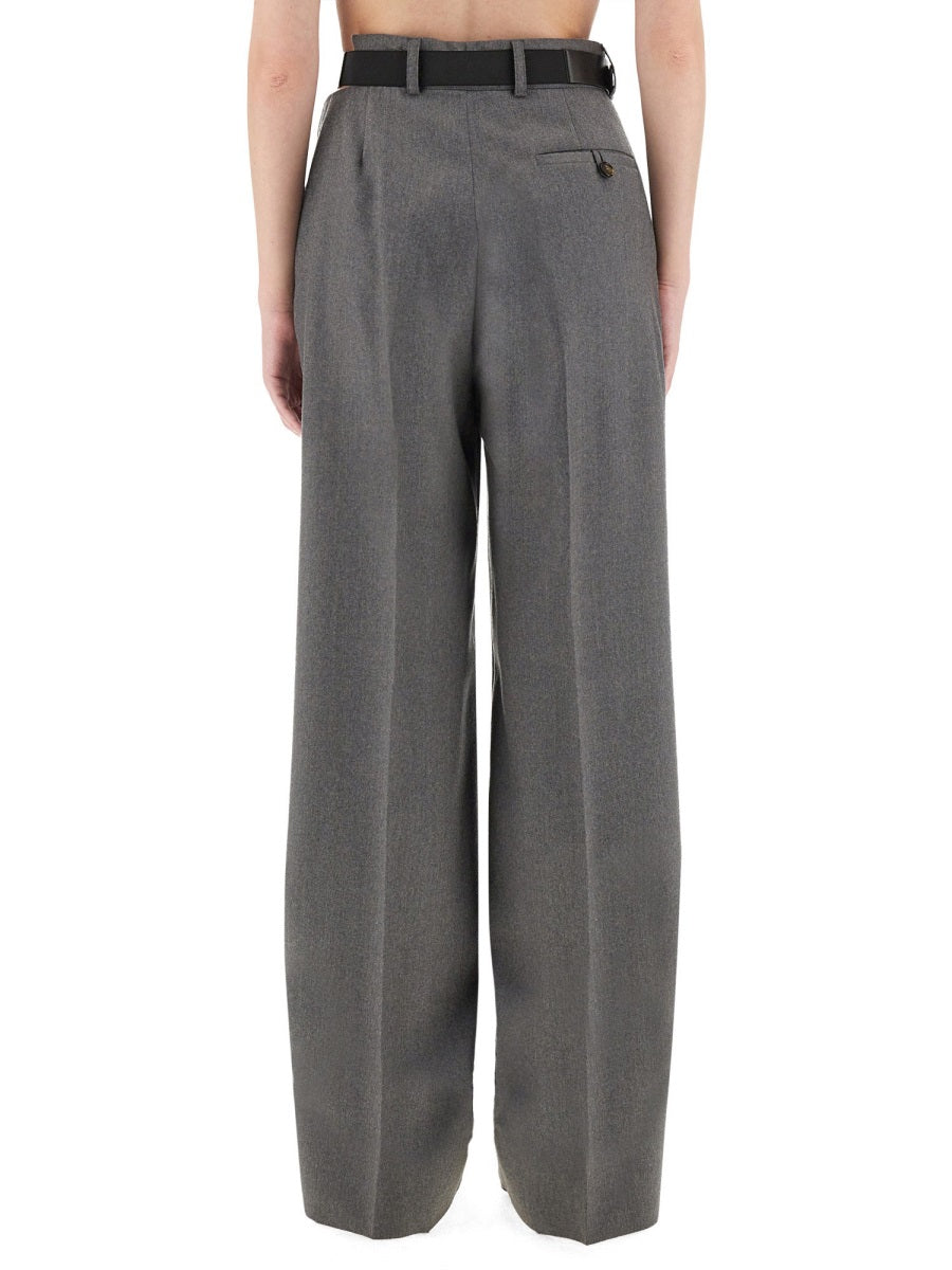 Stella Mccartney Women Flannel Pants With Belt