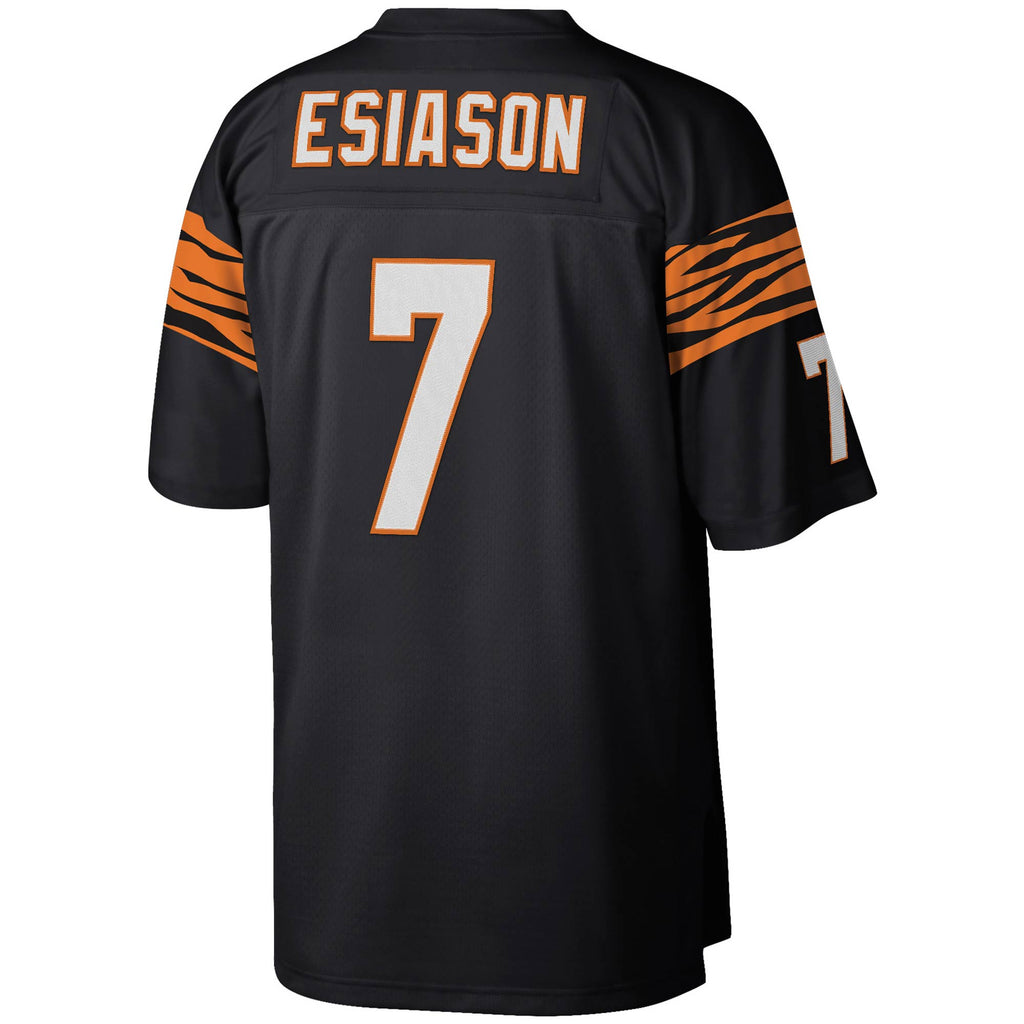 Cincinnati Bengals Boomer Esiason Mitchell & Ness Black Legacy Replica Jersey