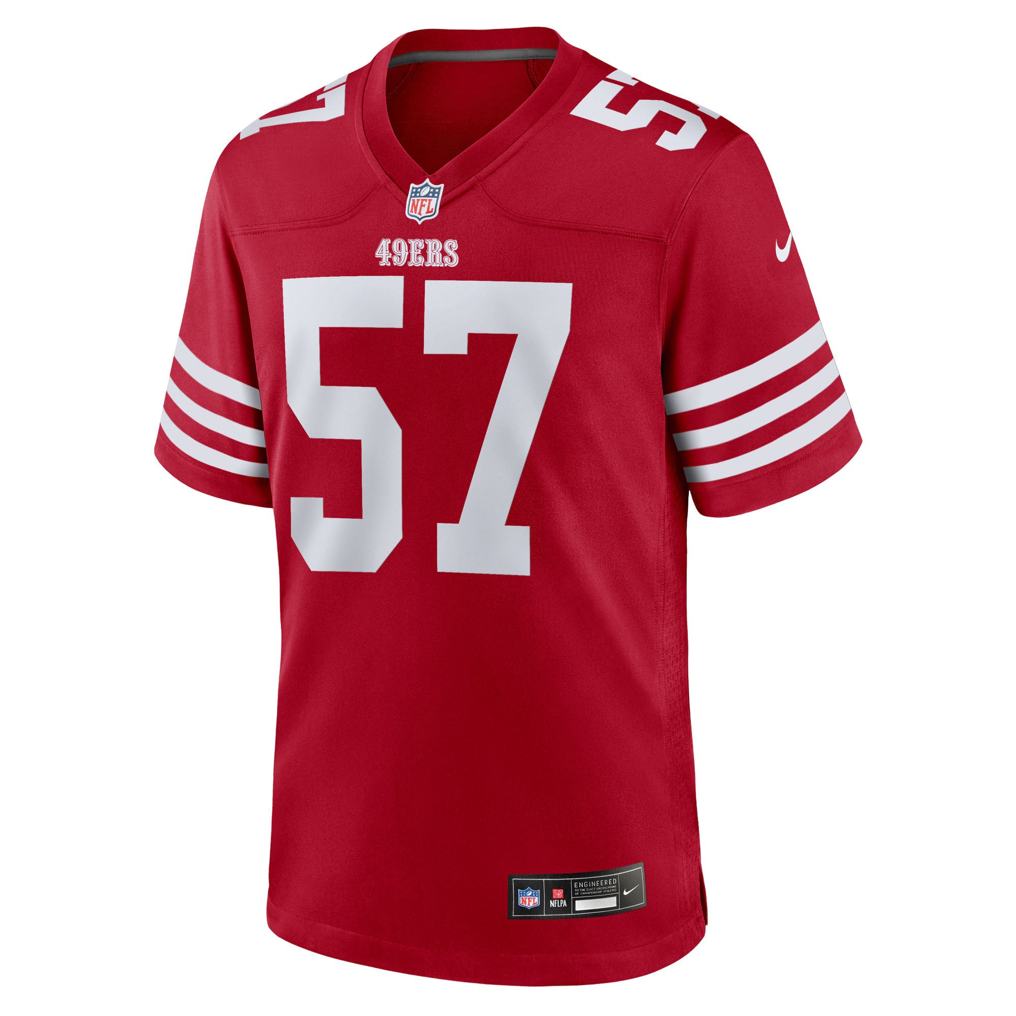 San Francisco 49ers Luke Gifford Scarlet Team Game Jersey