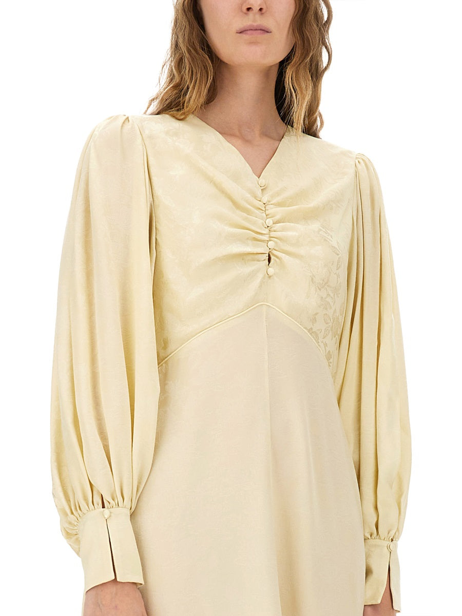 Chloé Women Ruched Silk Dress