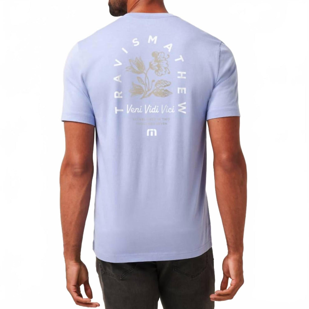 Night Diver Short Sleeve Tee In Heather Violet Storm