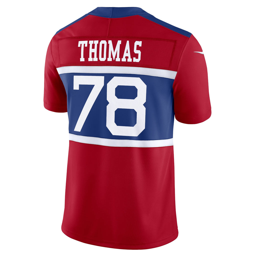 New York Giants Andrew Thomas Century Red Alternate Vapor F.U.S.E. Limited Jersey
