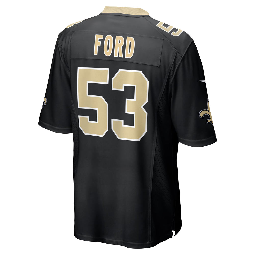 New Orleans Saints Jaylan Ford Black Game Jersey
