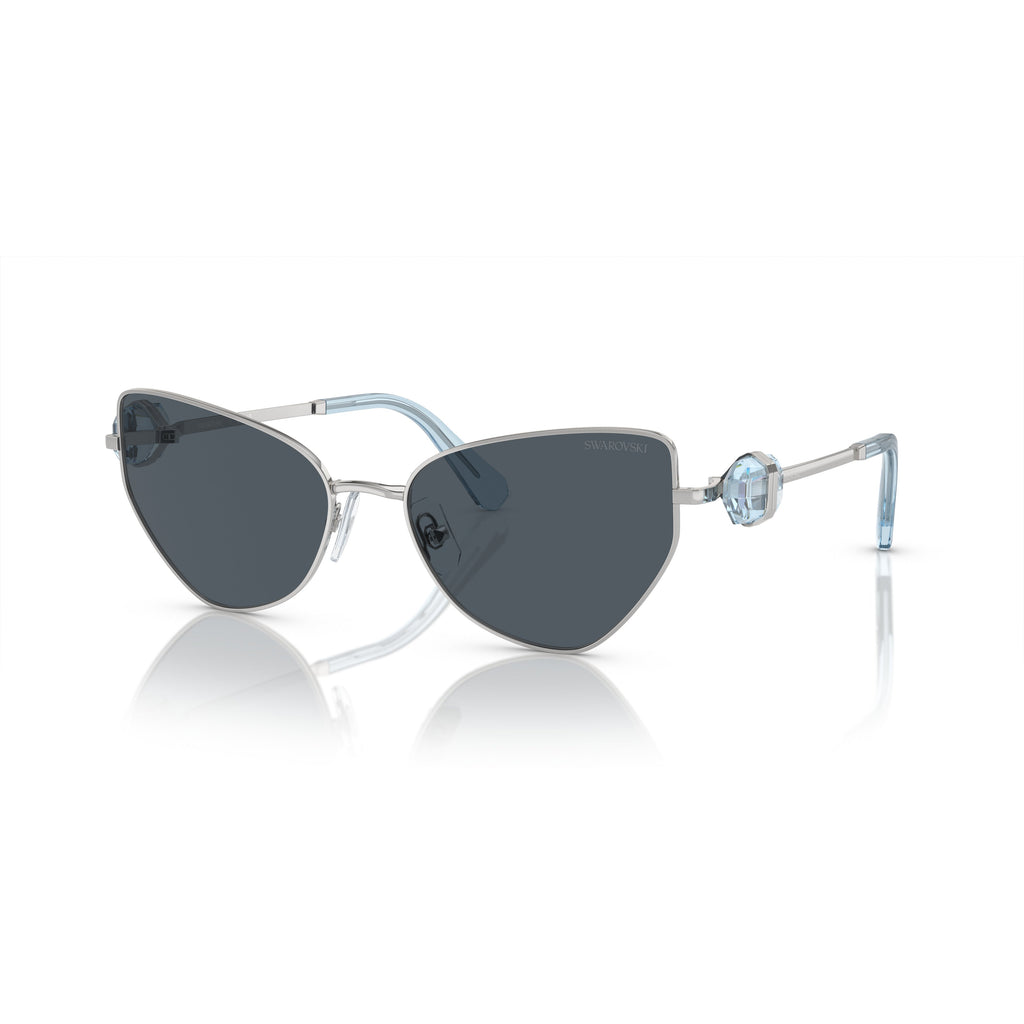 0Sk7003 Angular Cat-Eye Sunglasses with Crystal Embellishments