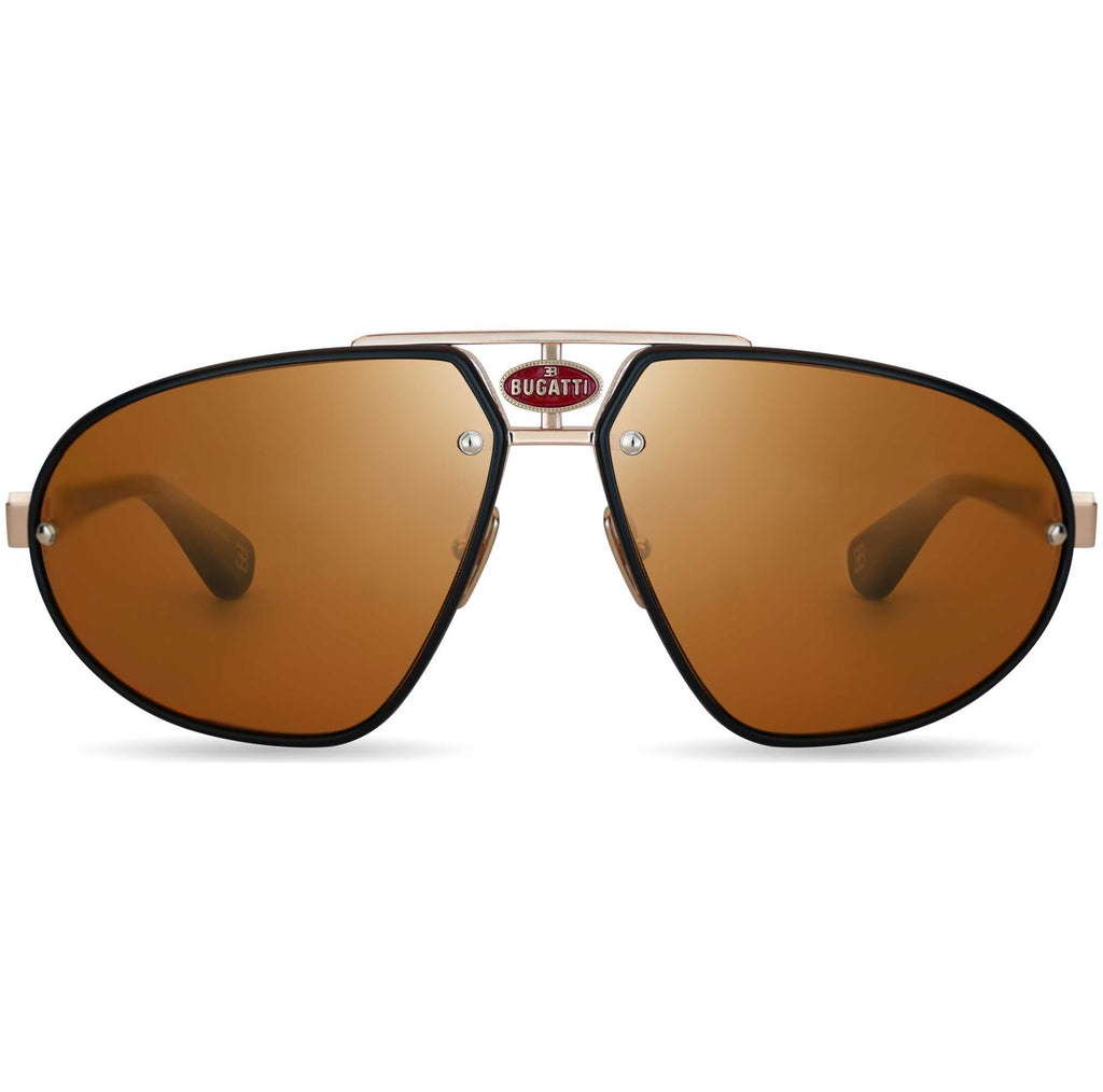 Bugatti Men's 63 mm Black Sunglasses