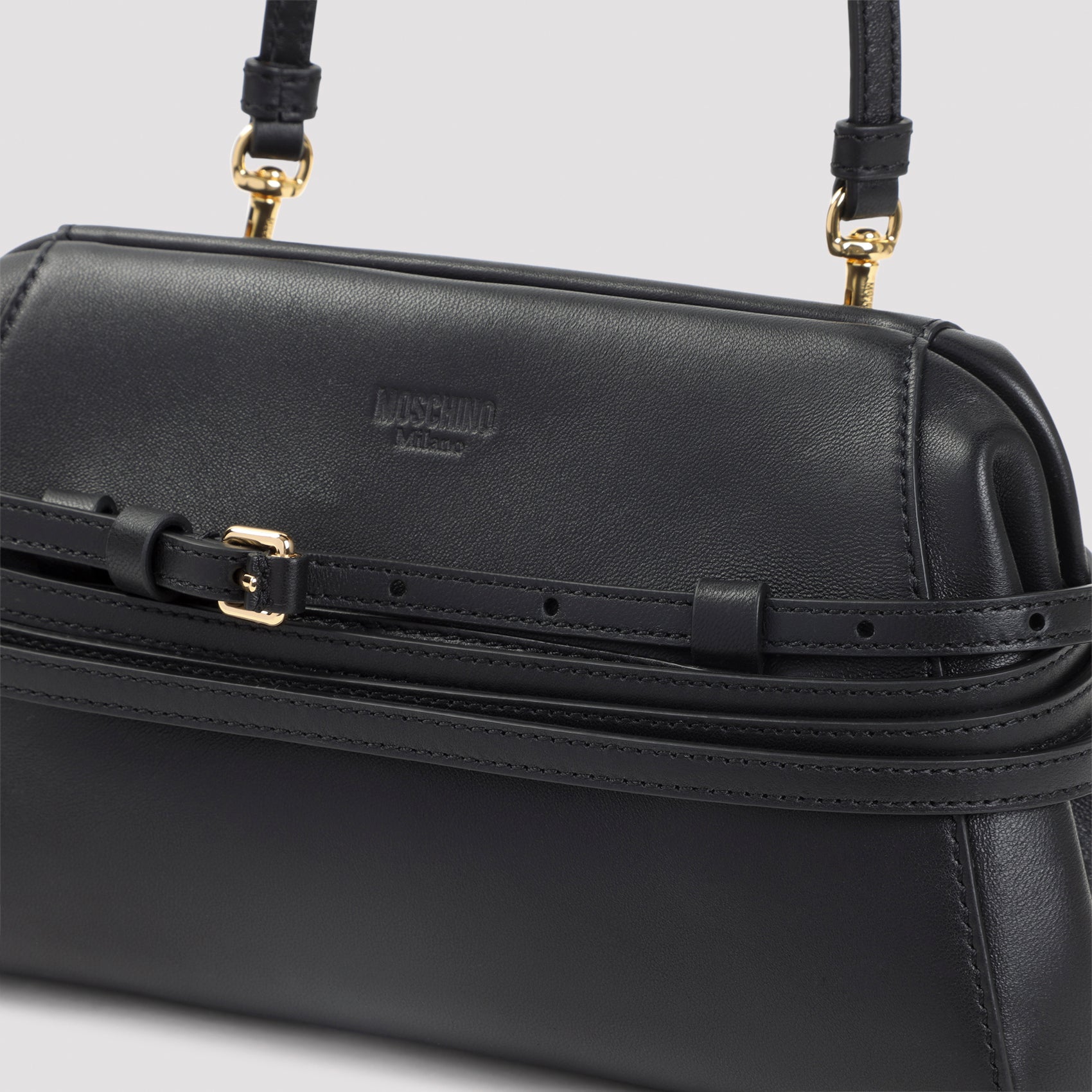Moschino Belted Shoulder Bag Women