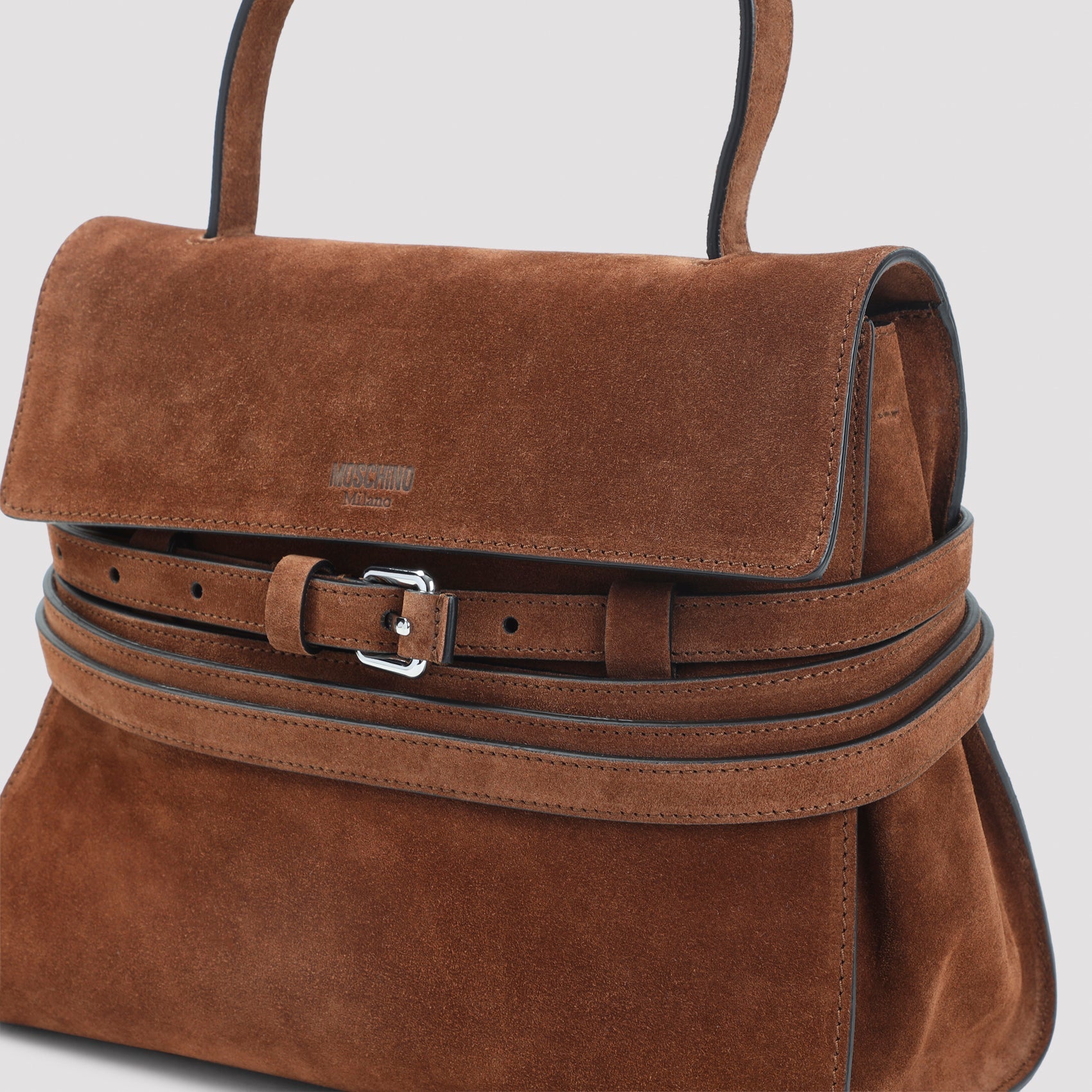 Moschino Belted Top-Handle Bag Women