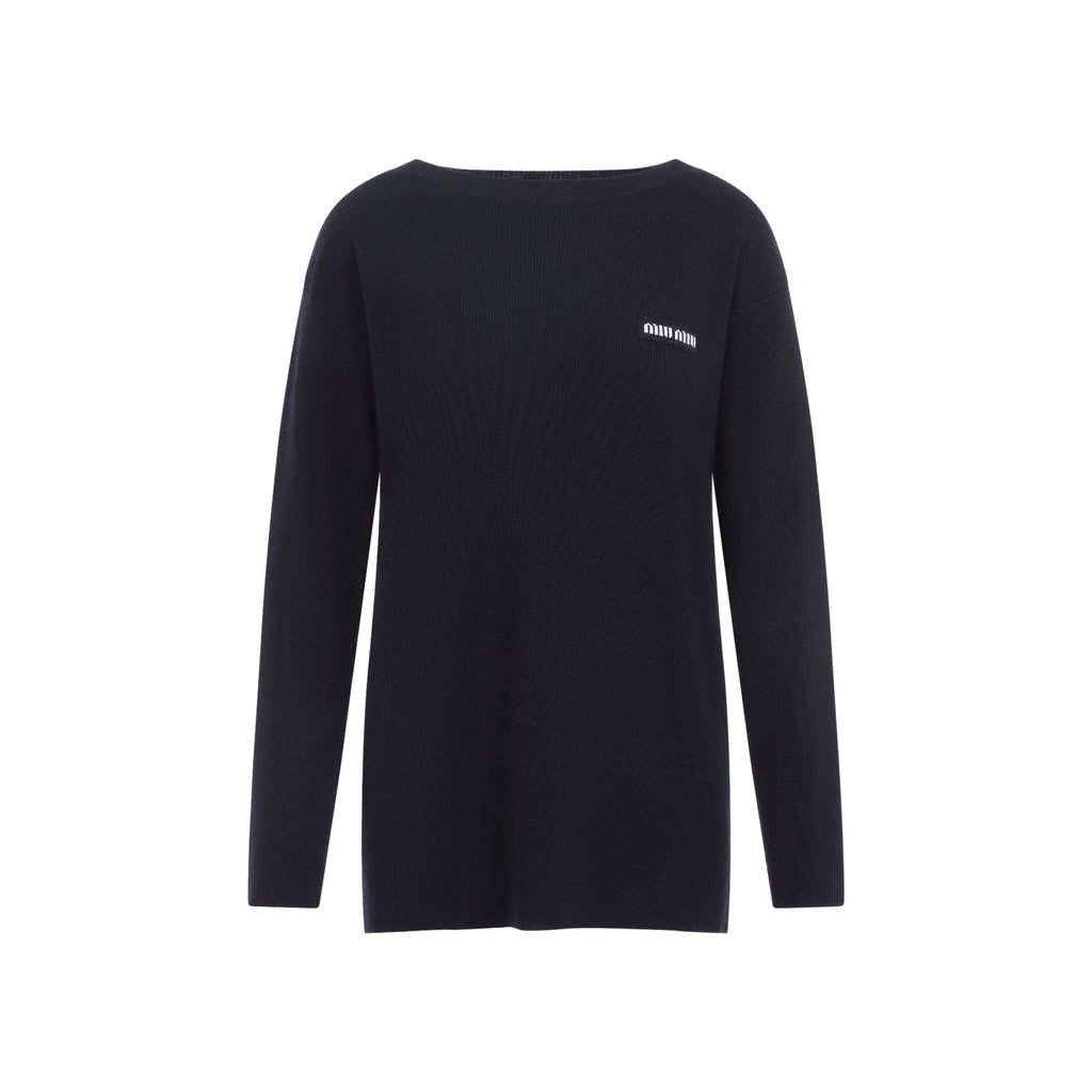 Miu Miu Boat-Neck Sweater Women