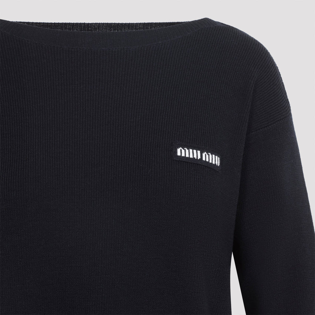 Miu Miu Boat-Neck Sweater Women