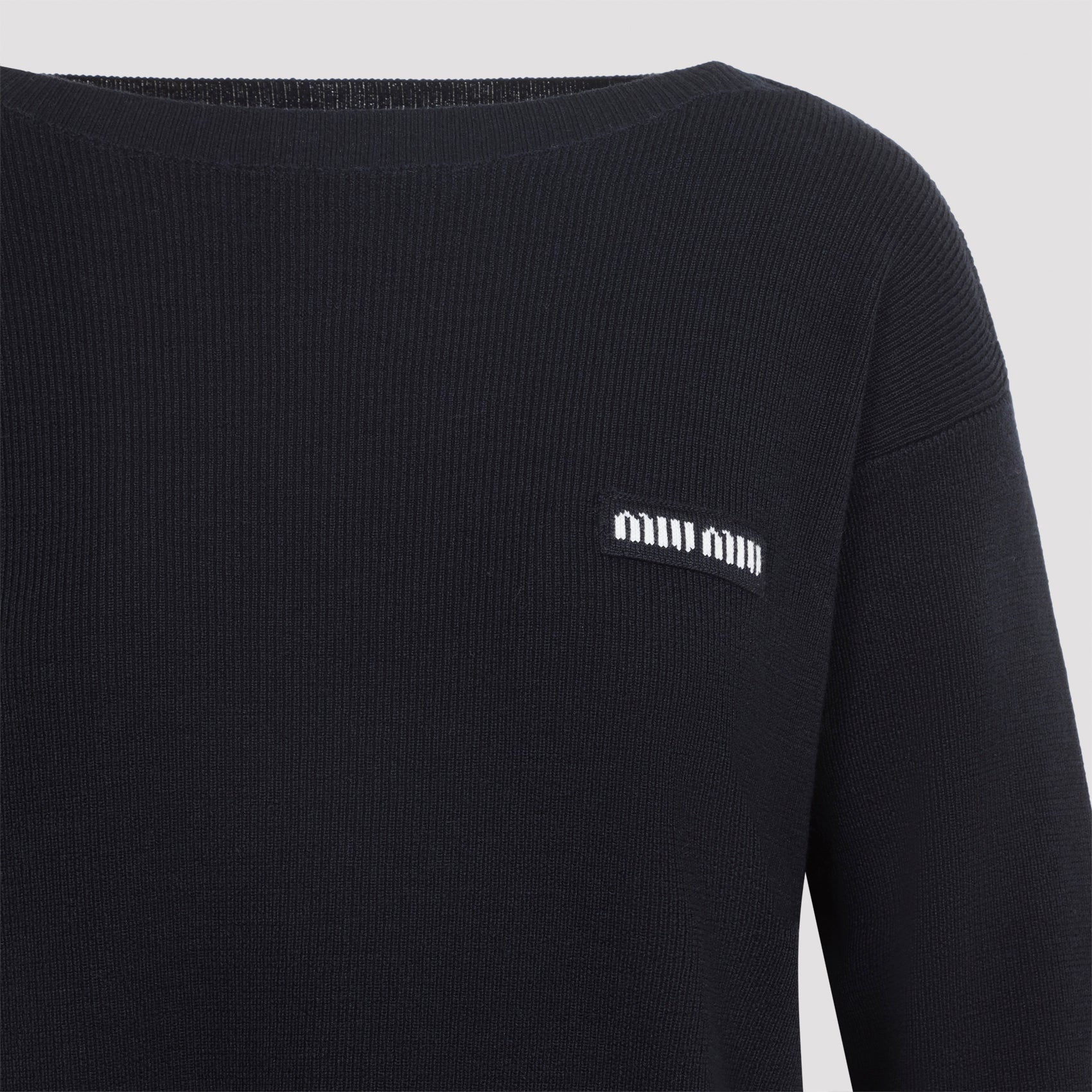 Miu Miu Boat-Neck Sweater Women