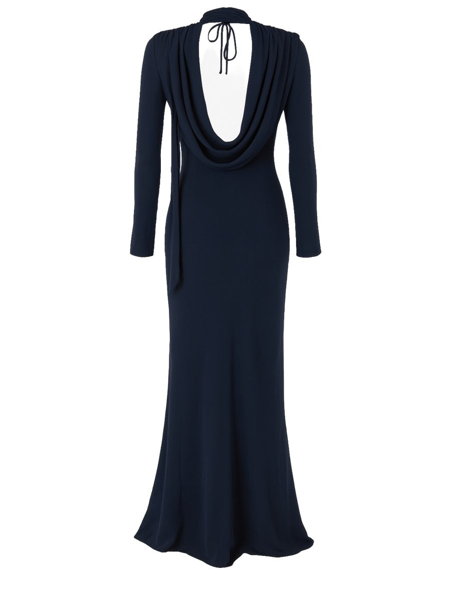 Rotate Women Long Draped Dress