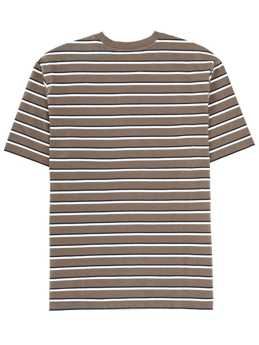 Rotate Women Striped Logo T-Shirt