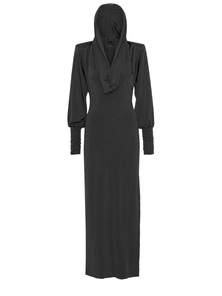 Rotate Women Long Dress With Hood