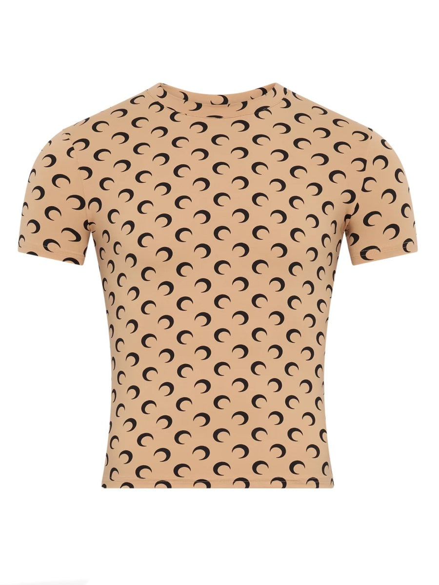 Marine Serre Women T-Shirt "Moon"