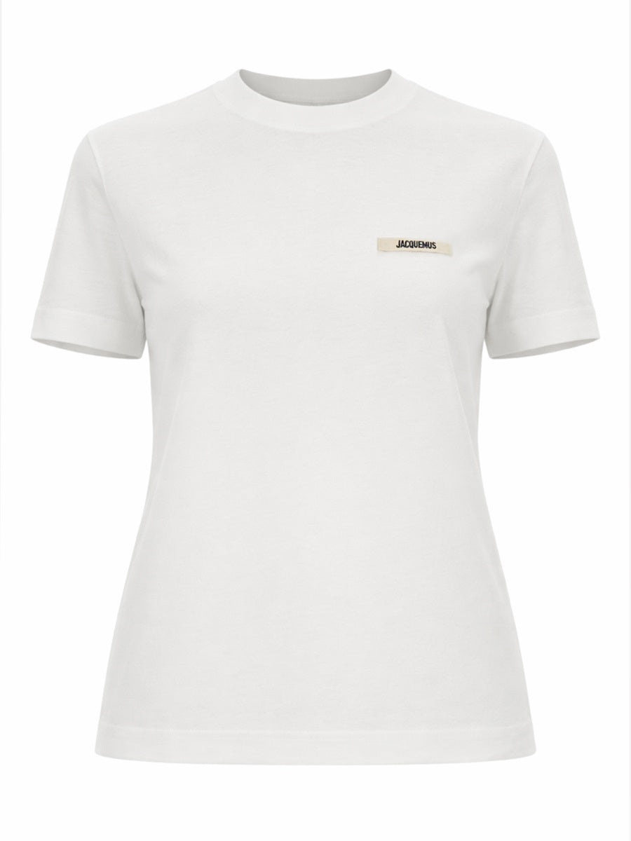 Jacquemus Women Grosgrain Short Sleeve T-Shirt