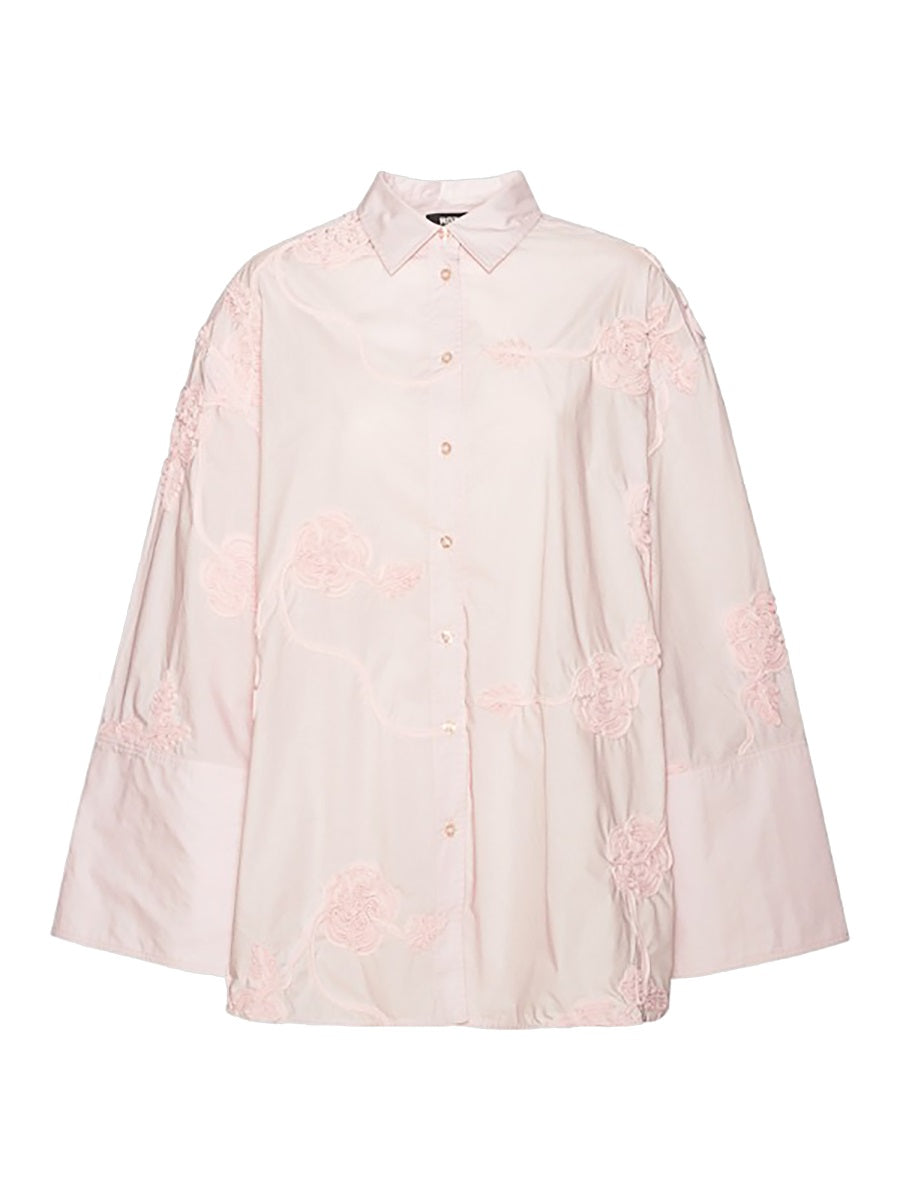 Rotate Women Oversized Shirt With Floral Details