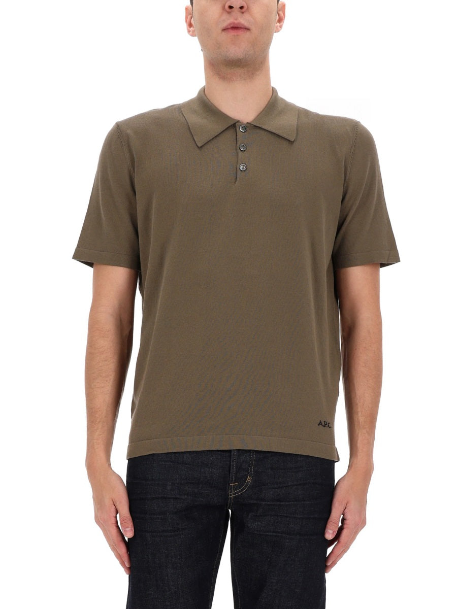 A.P.C. Men Polo With Logo