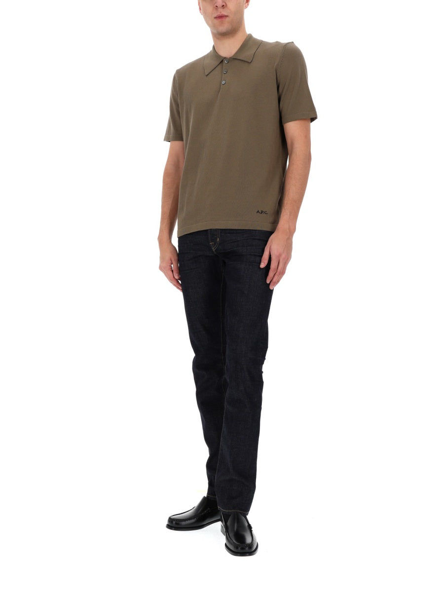 A.P.C. Men Polo With Logo