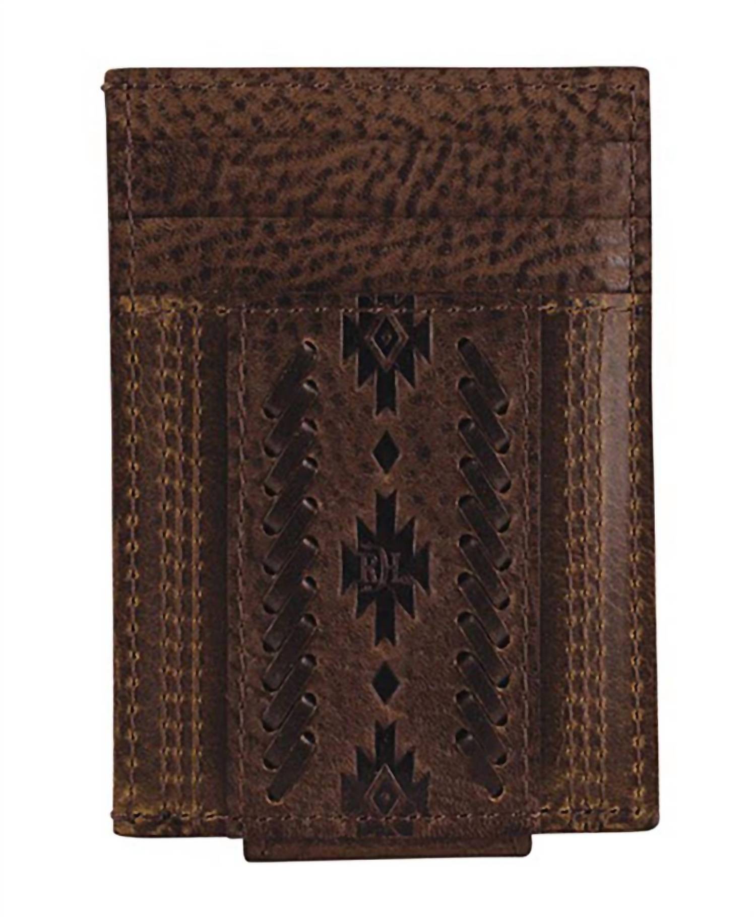 Men's Genuine Leather Wallet In Brown