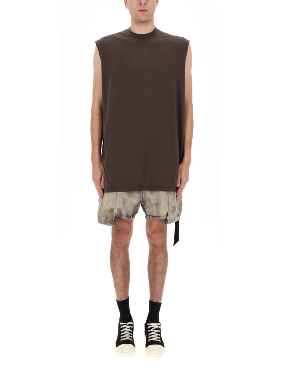 Rick Owens Drkshdw Men "Tarp-T" T-Shirt