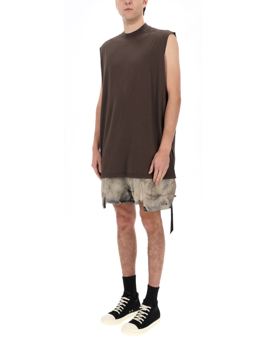 Rick Owens Drkshdw Men "Tarp-T" T-Shirt