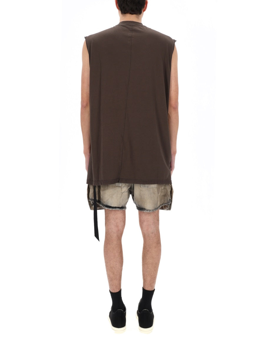 Rick Owens Drkshdw Men "Tarp-T" T-Shirt